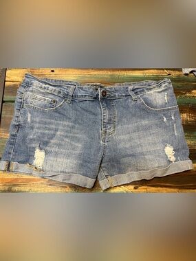 Light Wash Denim Shorts